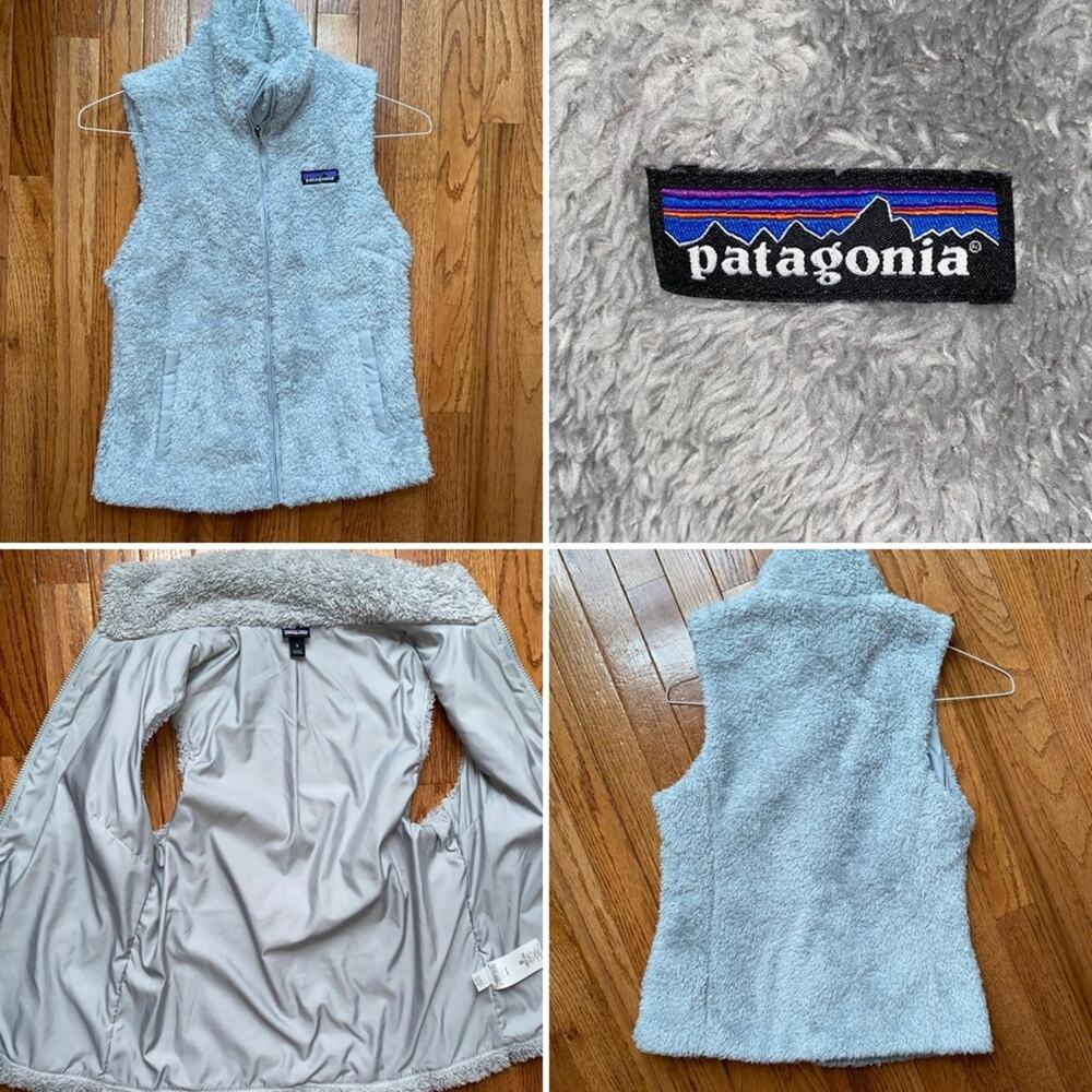 Patagonia $110 Los Gatos Vest Light Gray Womens Small EUC